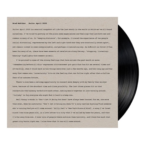 (주)사운드룩, Brad Mehldau ‎– Suite: April 2020[LP]