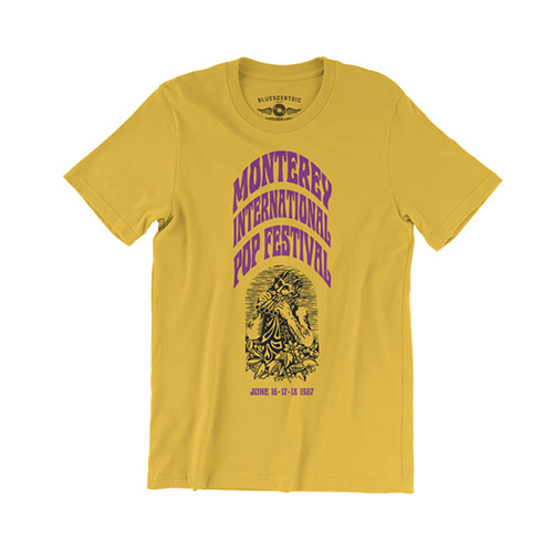 (주)사운드룩, Monterey International Pop Festival T-Shirt - Yellow
