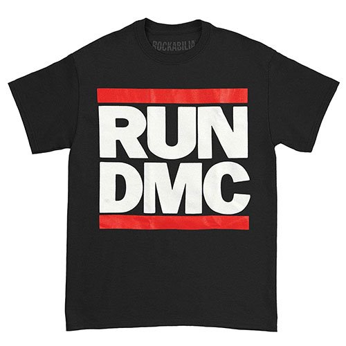 (주)사운드룩, Run DMC Logo Black Unisex Short Sleeve T-shirt